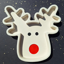 Load image into Gallery viewer, Handmade Eco Resin Reindeer Christmas Tray – Customizable Decor Plate