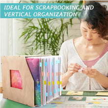 Load image into Gallery viewer, Scrapbook Paper & Vinyl Storage Bags – Set of 5 Clear Reusable 12x12 Inch Sleeves