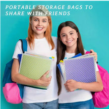 Load image into Gallery viewer, Scrapbook Paper & Vinyl Storage Bags – Set of 5 Clear Reusable 12x12 Inch Sleeves