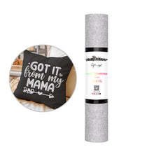 Load image into Gallery viewer, Glitter Puff Heat Transfer Vinyl – Dimensional Iron-On Vinyl in 10 Colours