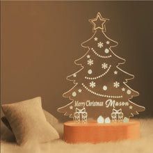 Load image into Gallery viewer, Acrylic Christmas Tree for Oval LED Lamp Base