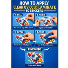 Load image into Gallery viewer, UV Cold Lamination Film – Glossy Protective Overlay for Stickers & Prints