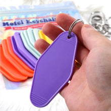 Load image into Gallery viewer, Motel Keychain Kit – Set of 20 Vintage-Style Key Tags for Crafting & Organization