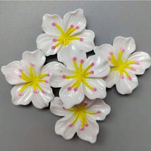 Load image into Gallery viewer, Hibiscus Flatbacks – Set of 5 Tropical Floral Embellishments for Bright & Bold Crafts