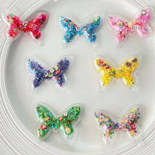 Load image into Gallery viewer, Bling-Bling Butterfly Shaker Flatbacks – Set of 4 Sparkly Motion Embellishments for Eye-Catching Crafts