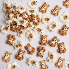 Load image into Gallery viewer, Cuddly Bear Flatbacks – Sweet Bear Embellishments for Crafting & Accessories