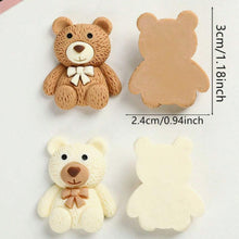 Load image into Gallery viewer, Cuddly Bear Flatbacks – Sweet Bear Embellishments for Crafting & Accessories
