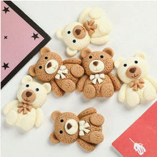 Load image into Gallery viewer, Cuddly Bear Flatbacks – Sweet Bear Embellishments for Crafting & Accessories