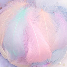 Load image into Gallery viewer, Pastel Ombre Feathers – Soft Craft Feathers in Gradient Tones