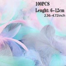 Load image into Gallery viewer, Pastel Ombre Feathers – Soft Craft Feathers in Gradient Tones