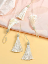 Load image into Gallery viewer, Luxury Ivory Tassels – Pack of 10 | Elegant Bookmarks & Craft Accents