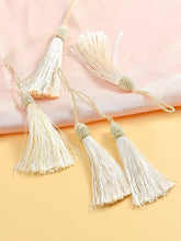 Load image into Gallery viewer, Luxury Ivory Tassels – Pack of 10 | Elegant Bookmarks & Craft Accents