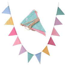 Load image into Gallery viewer, Rainbow Bunting – 4m String with 12 Textured Polyester Flags
