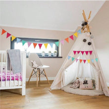 Load image into Gallery viewer, Rainbow Bunting – 4m String with 12 Textured Polyester Flags