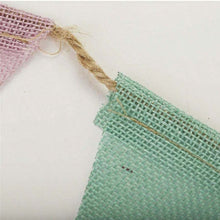 Load image into Gallery viewer, Rainbow Bunting – 4m String with 12 Textured Polyester Flags