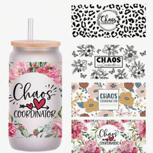 Load image into Gallery viewer, Chaos Coordinator DTF Sticker Set of 4 – Sass-Filled Decals for Glasses, Mugs & More
