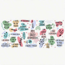 Load image into Gallery viewer, My Daily Affirmations DTF Sticker – Uplifting Vinyl Decal for Journals, Bottles & More