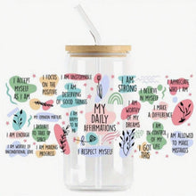 Load image into Gallery viewer, My Daily Affirmations DTF Sticker – Uplifting Vinyl Decal for Journals, Bottles & More