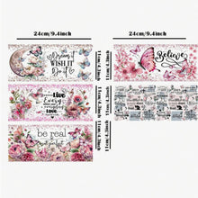Load image into Gallery viewer, Believe Butterflies DTF Sticker Set of 5 – Uplifting Vinyl Stickers for Tumblers, Glasses & Crafts