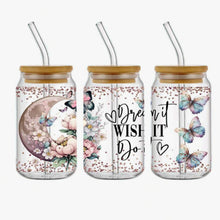 Load image into Gallery viewer, Believe Butterflies DTF Sticker Set of 5 – Uplifting Vinyl Stickers for Tumblers, Glasses & Crafts