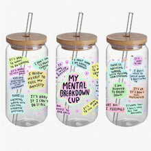 Load image into Gallery viewer, Mental Health Matters DTF Sticker Set of 5 – Uplifting Vinyl Decals for Tumblers, Journals & More