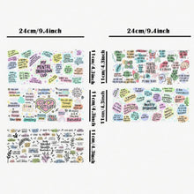 Load image into Gallery viewer, Mental Health Matters DTF Sticker Set of 5 – Uplifting Vinyl Decals for Tumblers, Journals & More