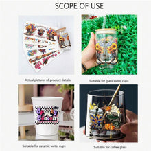 Load image into Gallery viewer, Wildflower DTF Sticker Set of 4 – Boho Floral Decals for Drinkware & DIY Projects