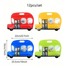 Load image into Gallery viewer, Transport Party Bags – Set of 12 Zippered Personalized Favor Bags in 3 Colors