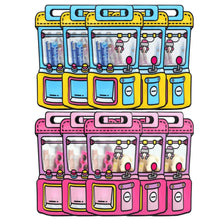 Load image into Gallery viewer, Vending Machine Shaped Party Bags – Set of 10 Fun Zippered Favor Bags for Kids