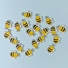 Load image into Gallery viewer, Cartoon Bee Pendants – Set of 5 Cute Charms for DIY Jewelry, Keychains & Crafts