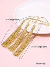 Load image into Gallery viewer, Golden Bookmark Tassels – 50 Piece Set for DIY Crafts & Gifts