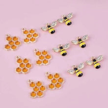 Load image into Gallery viewer, Bee & Hive Pendant Charm Set – Set of 10 Nature-Inspired Charms for Jewelry & DIY Crafts