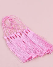 Load image into Gallery viewer, Pink Bookmark Tassels – Set of 10 Soft Decorative Tassels for DIY Projects, Crafts & Favors
