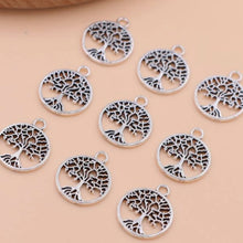 Load image into Gallery viewer, Tree of Life Pendants – Set of 5 Symbolic Charms for Jewelry & DIY Crafts