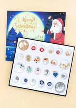 Load image into Gallery viewer, Silent Night Jewelry Advent Calendar – 24-Day Countdown with Festive Charms & Accessories