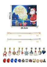 Load image into Gallery viewer, Silent Night Jewelry Advent Calendar – 24-Day Countdown with Festive Charms & Accessories