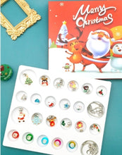 Load image into Gallery viewer, Santa & Friends Jewelry Advent Calendar – 24-Piece DIY Holiday Charm Kit
