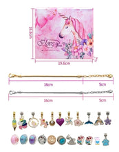 Load image into Gallery viewer, Unicorn Jewelry Advent Calendar – 24-Piece Countdown Charm Set for Kids