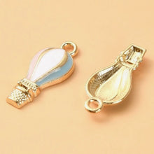 Load image into Gallery viewer, Hot Air Balloon Pendant – Set of 8 Whimsical Charm for Jewelry & Crafts