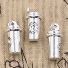 Load image into Gallery viewer, Coffee Lover Pendant – Set of 7 Mini Mug Charm for DIY Crafts & Accessories