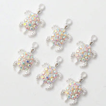 Load image into Gallery viewer, Luxury Rhinestone Turtles Pendant – Set of 5 Sparkling Sea-Inspired Charm for Jewelry & Crafts