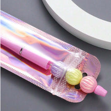 Load image into Gallery viewer, Holographic Pen Bags – Set of 10 Shiny Pencil Cases for Stationery, Crafts & Gifts
