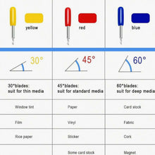 Load image into Gallery viewer, Cutting Machine Replacement Blades - Set of 3 Premium Precision Blades for Crafting