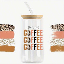 Load image into Gallery viewer, Coffee DTF Sticker Set of 3 – Waterproof Decals for Cups & Journals