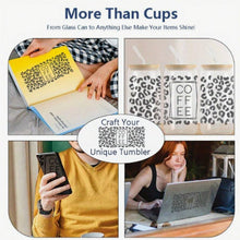 Load image into Gallery viewer, Coffee DTF Sticker Set of 3 – Waterproof Decals for Cups & Journals