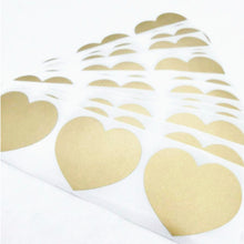 Load image into Gallery viewer, Heart Scratch Off Stickers – 4 Available Colours for DIY Games, Cards & Promotions