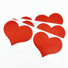 Load image into Gallery viewer, Heart Scratch Off Stickers – 4 Available Colours for DIY Games, Cards & Promotions