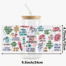 Load image into Gallery viewer, Pregnancy Daily Affirmations DTF Sticker – Waterproof Vinyl Decal for Journals & Cups