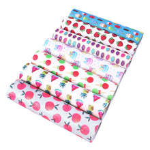 Load image into Gallery viewer, Summer Salad Fine Glitter Vegan Leather Set – 7 Piece Faux Leather Sheets for Crafting