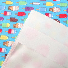 Load image into Gallery viewer, Summer Salad Fine Glitter Vegan Leather Set – 7 Piece Faux Leather Sheets for Crafting